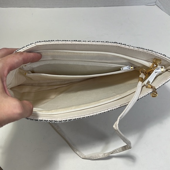 White Metal Mesh Bag - Picture 9 of 13